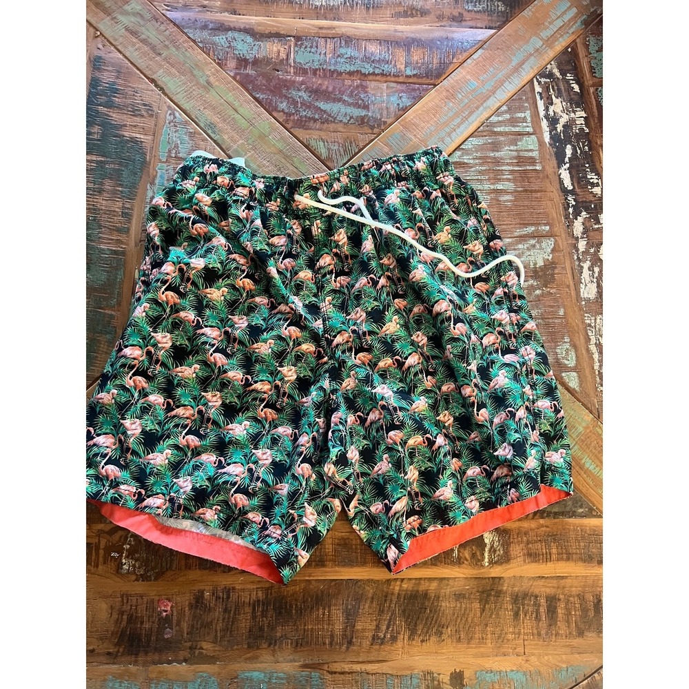 Mens Margaritaville Flamingo Pattern Swim Shorts‎ Size XL